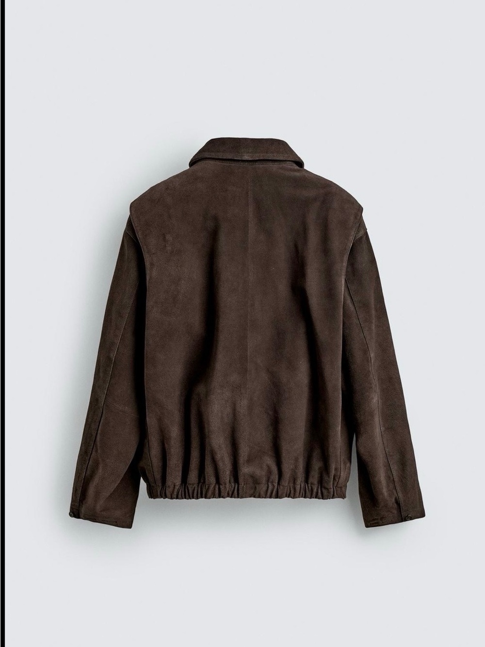 Zara x Aaron Levine Suede Leather zip -Front Jacket-size M (BNWT) - Picture 2 of 12